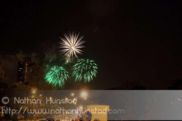 Minneapolis fireworks on 4 July 2010